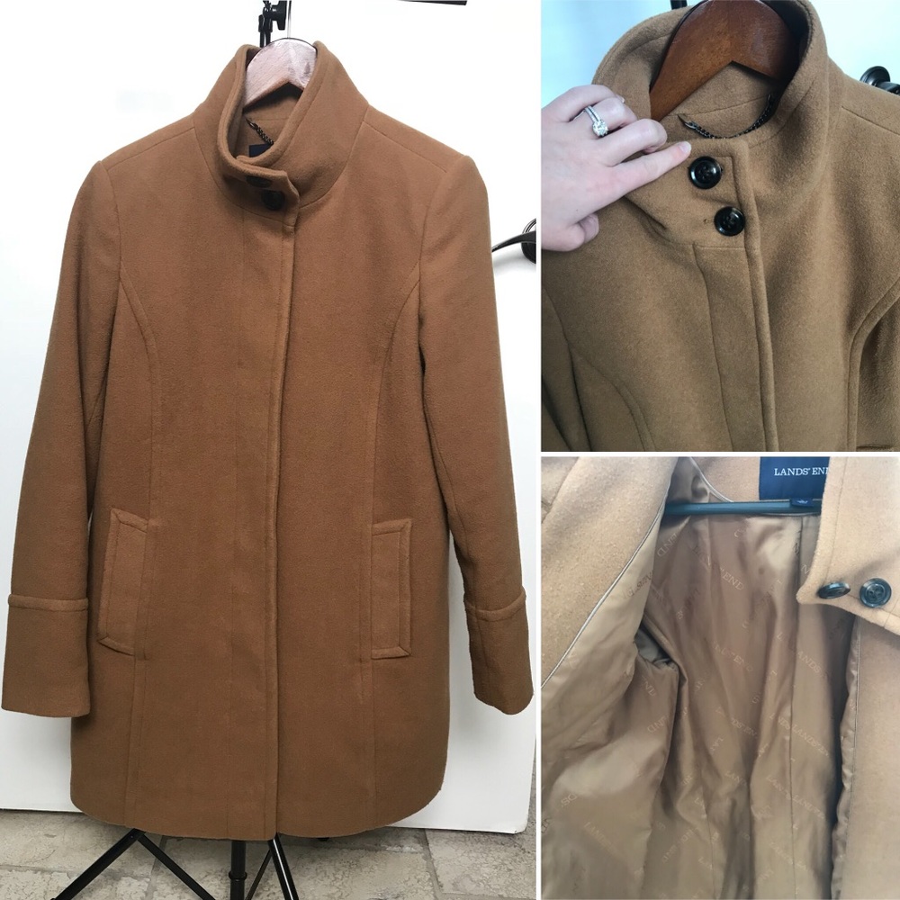 Camel Wool Parka - EUC